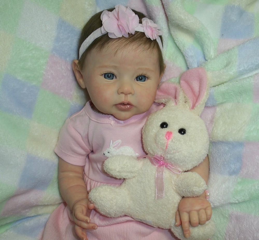 white carter's baby pink and blanket Lau, Reborn Girl~Abigail~Ping eBay  LE Baby  Raven Doll